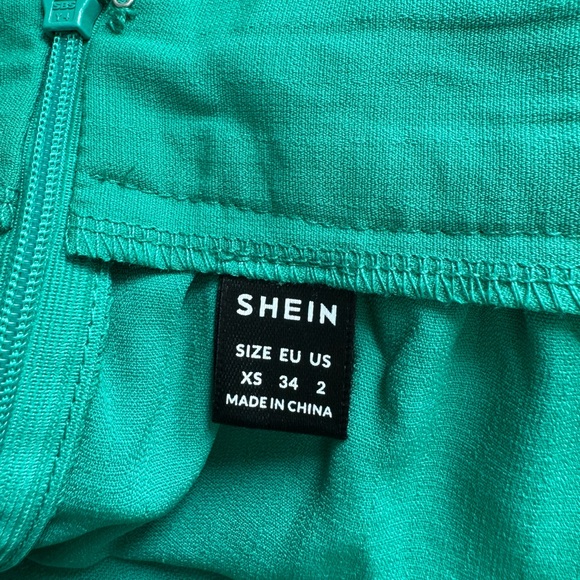 SHEIN Ring Linked Crisscross Green Maxi Dress - Picture 9 of 9